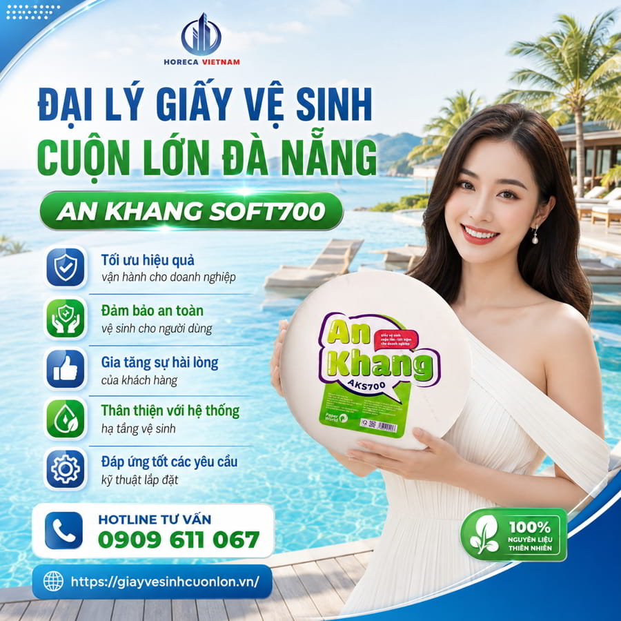 Horeca Việt Nam đại lý giấy vệ sinh cuộn lớn Đà Nẵng chính hãng cao cấp giá tốt nhất
