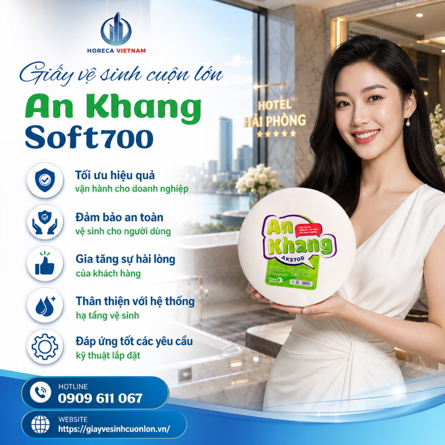Horeca Việt Nam đối tác cung cấp giấy vệ sinh cuộn lớn cao cấp giá sỉ tốt nhất