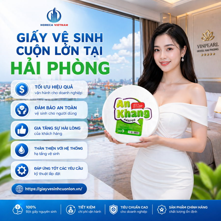 Horeca Việt Nam đơn vị cung cấp giấy vệ sinh cuộn lớn số 1 tại Hải Phòng?
