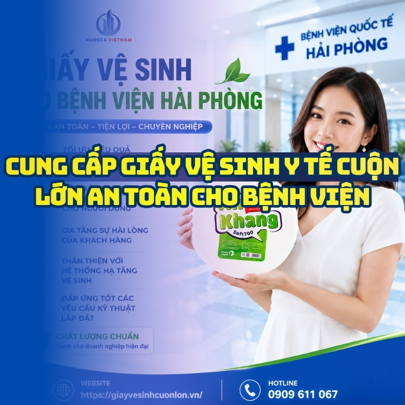 Horeca Việt Nam nhà cung cấp giấy vệ sinh cho bệnh viện hải phòng giá tốt giao hàng tận nơi