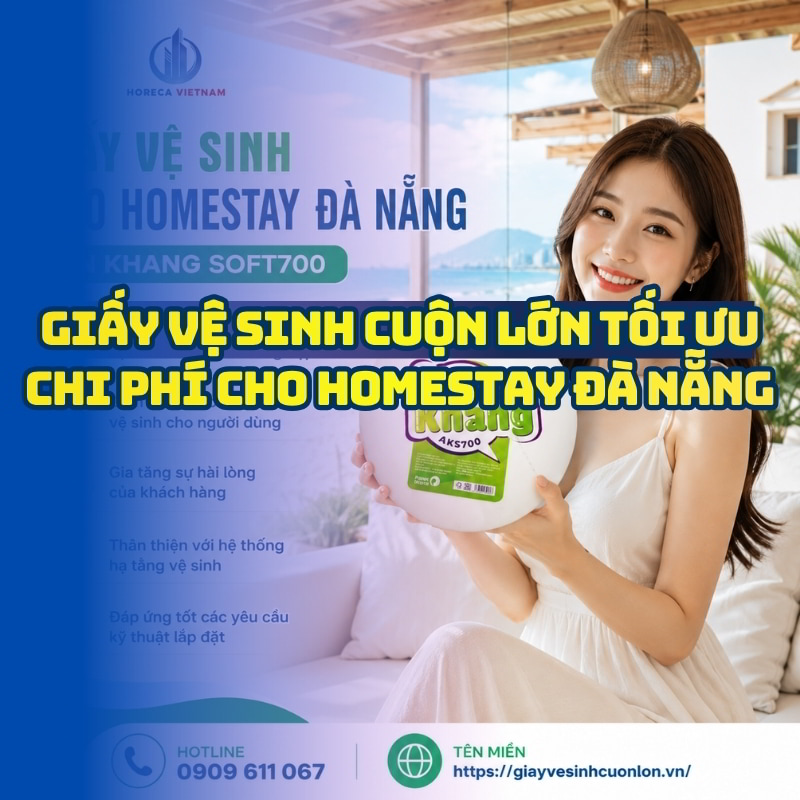 Horeca Việt Nam nhà cung cấp giấy vệ sinh cho homestay Đà Nẵng giá sỉ tốt nhất giao hàng tận nơi
