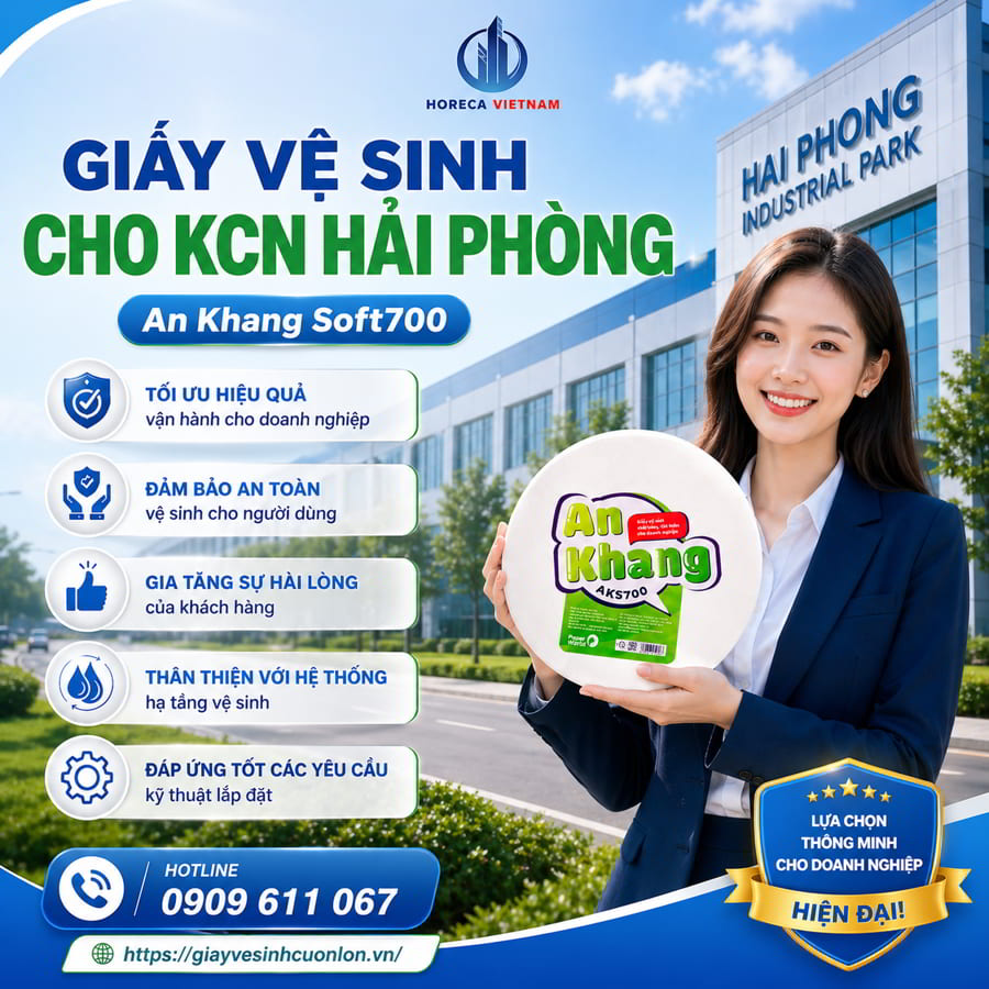 Mua giấy vệ sinh cho KCN Hải Phòng cao cấp giá tốt nhất tại Horeca Việt Nam