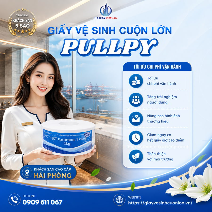 Mua giấy vệ sinh cuộn lớn 1kg tại hải phòng cao cấp giá tốt nhất tại Horeca Việt Nam
