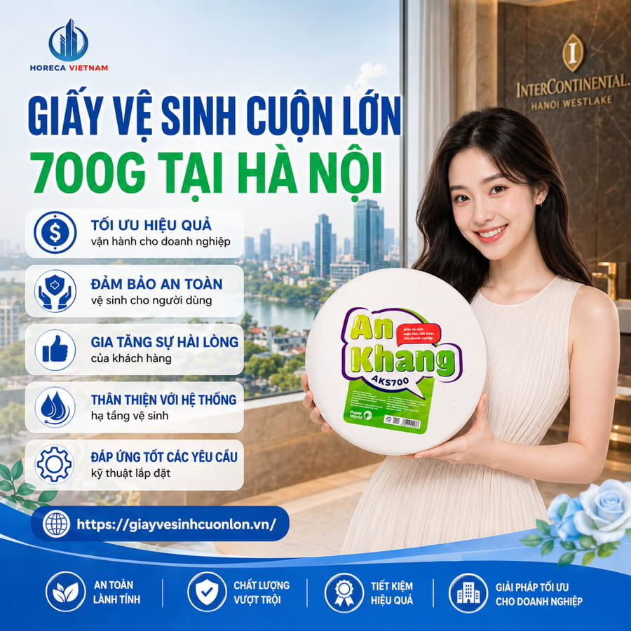 Mua giấy vệ sinh cuộn lớn 700g tại Hà Nội cao cấp giá tốt nhất tại Horeca Việt Nam