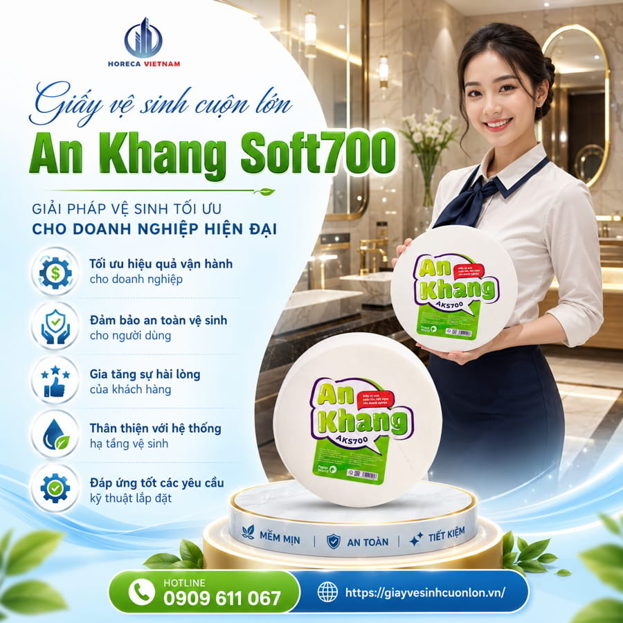 Mua giấy vệ sinh cuộn lớn 700g tại Tây Ninh chính hãng cao cấp giá sỉ tốt nhất tại Horeca Việt Nam