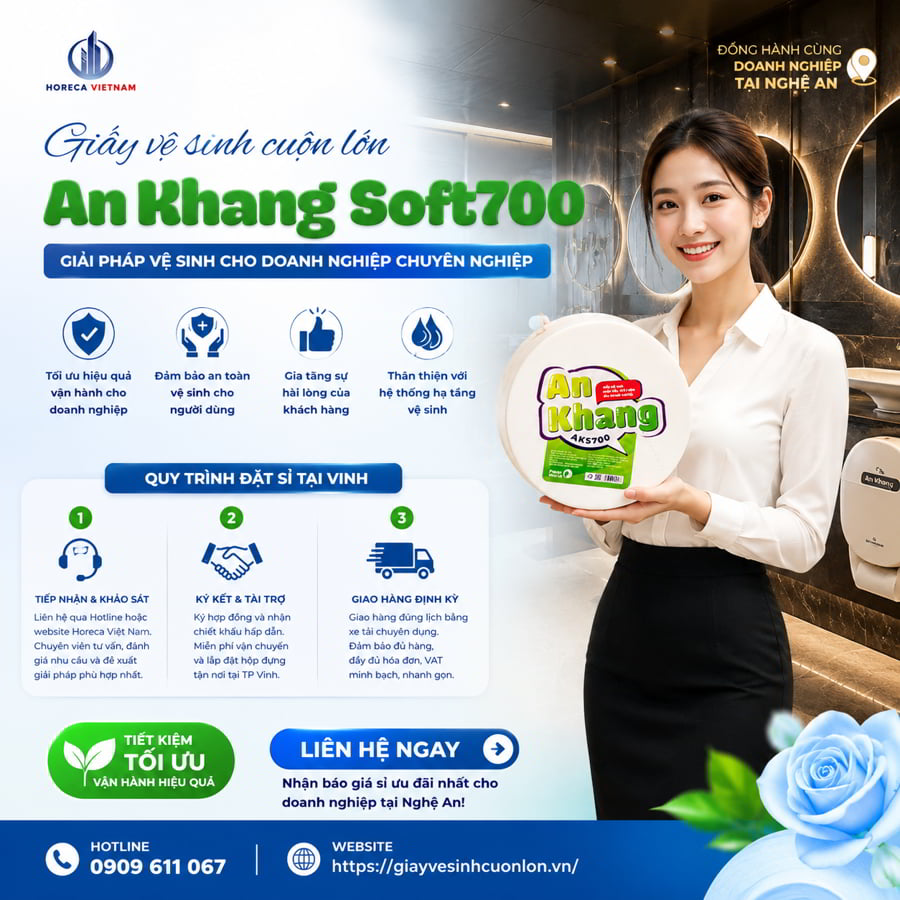 Mua giấy vệ sinh cuộn lớn giá rẻ TP Vinh chính hãng cao cấp giá tốt nhất tại Horeca Việt Nam