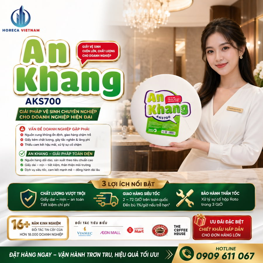 Mua giấy vệ sinh cuộn lớn không lõi Hà Nội uy tín giá tốt nhất tại Horeca Việt Nam