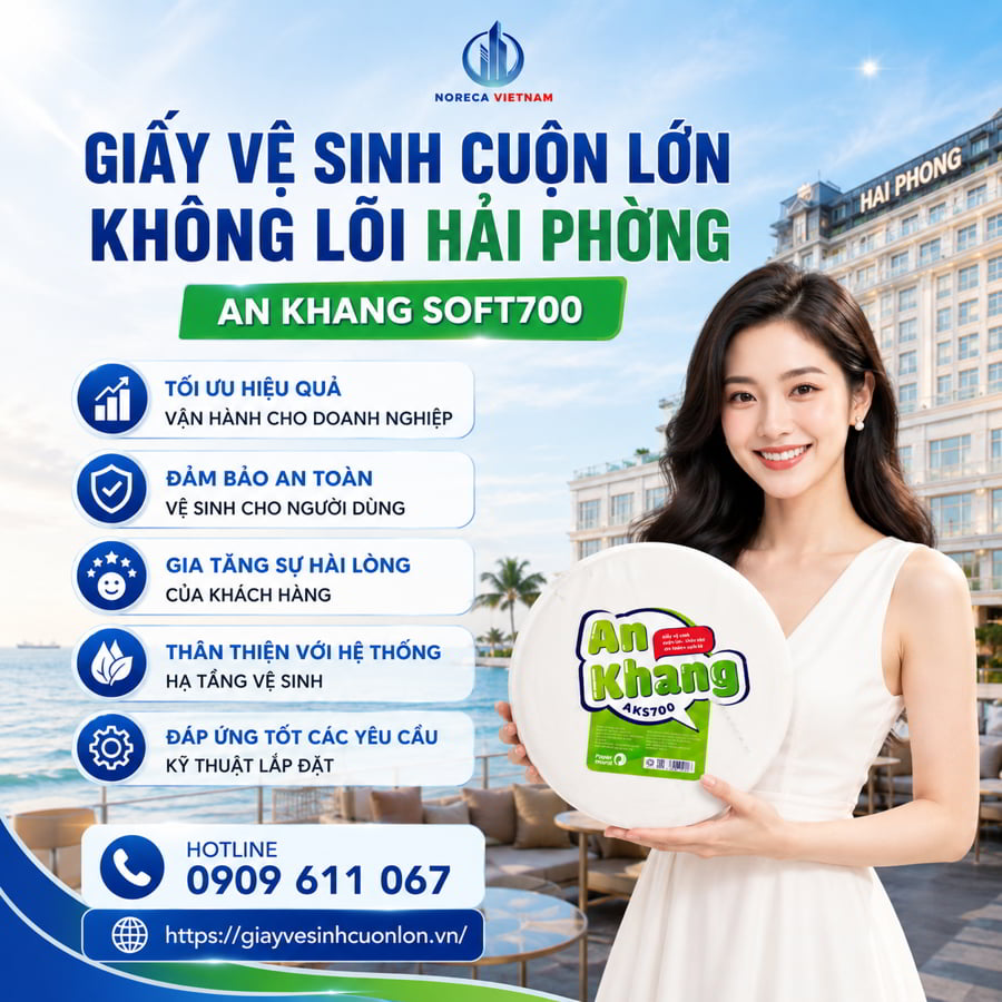 Mua giấy vệ sinh cuộn lớn không lõi hải phòng cao cấp giá tốt nhất tại Horeca Việt Nam