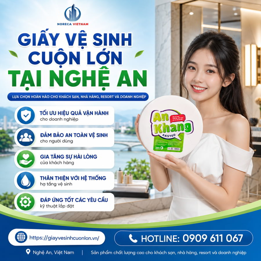 Mua giấy vệ sinh cuộn lớn tại Nghệ An cao cấp giá tốt nhất tại Horeca Việt Nam