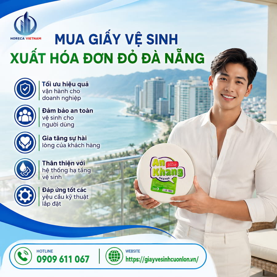 Mua giấy vệ sinh xuất hóa đơn đỏ Đà Nẵng chính hãng cao cấp giá tốt tại Horeca Việt Nam