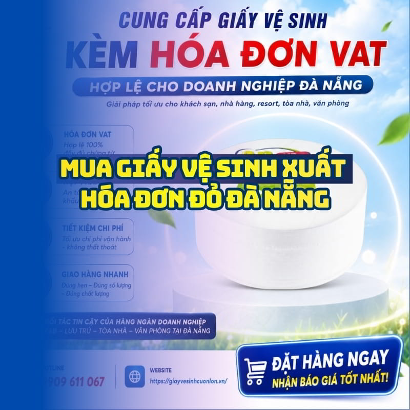 Mua giấy vệ sinh xuất hóa đơn đỏ Đà Nẵng giá sỉ tốt nhất giao hàng tận nơi tại Horeca Việt Nam