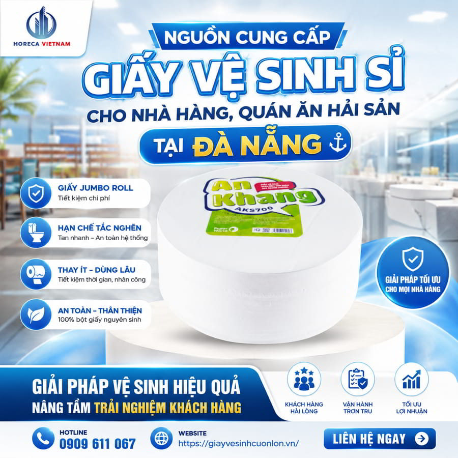Nguồn cung cấp giấy vệ sinh cho nhà hàng Đà Nẵng uy tín giá tốt tại Horeca Việt Nam