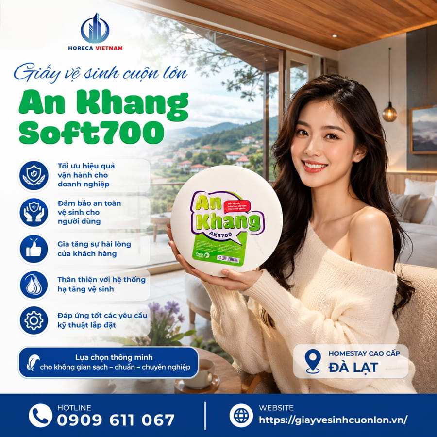 Mua giấy vệ sinh cuộn lớn chính hãng cao cấp chống ẩm tốt nhất Đà Lạt tại Horeca Việt Nam