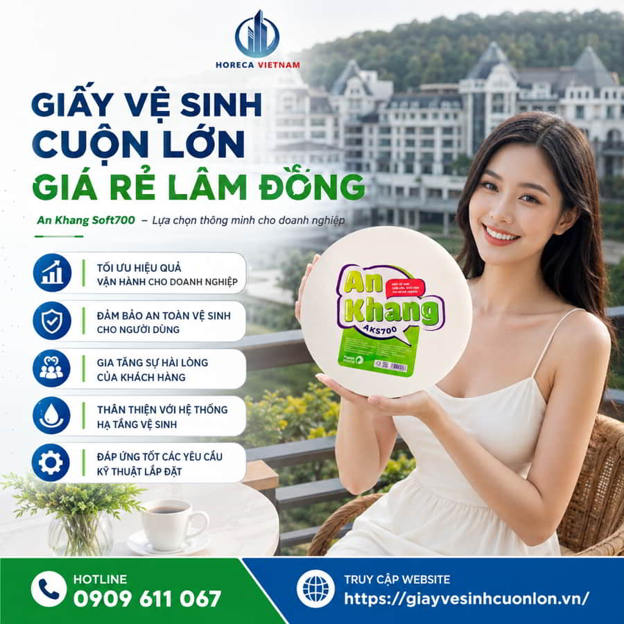 Mua giấy vệ sinh cuộn lớn giá rẻ Lâm Đồng chính hãng cao cấp giá sỉ tốt nhất tại Horeca Việt Nam