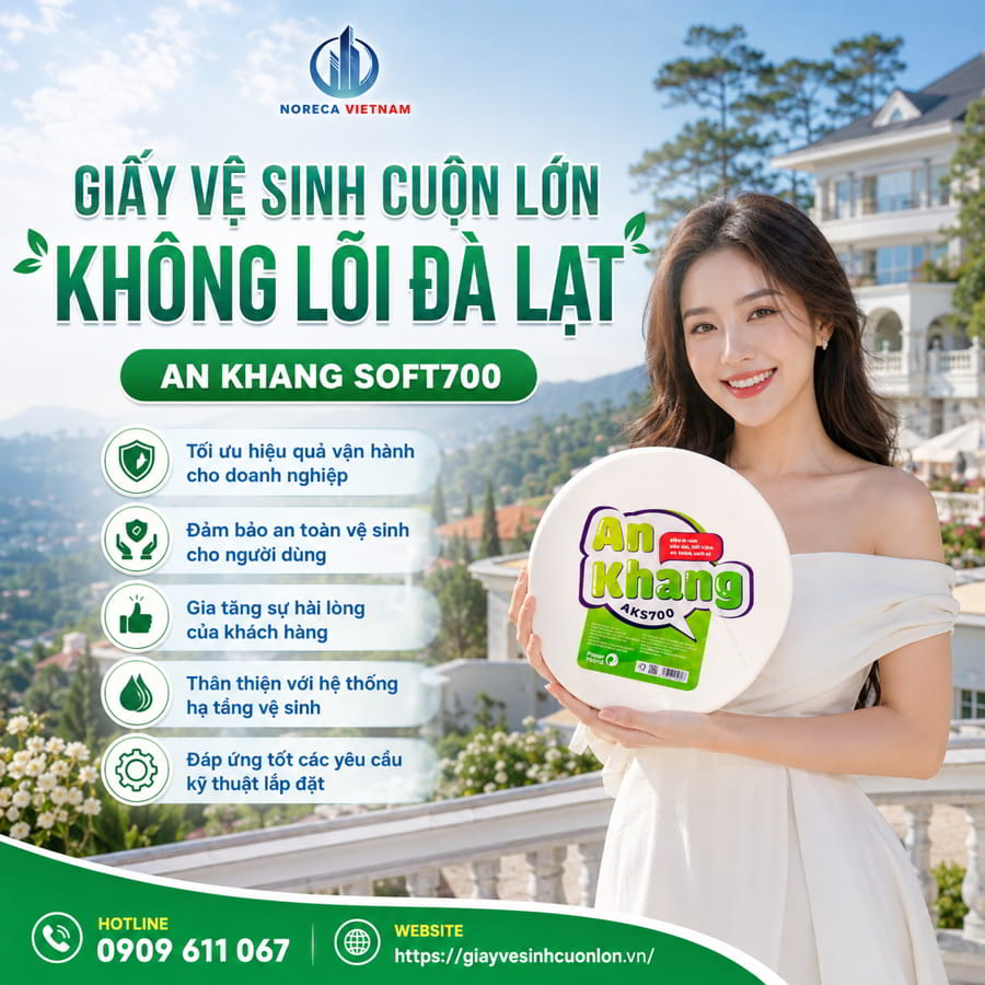Mua giấy vệ sinh cuộn lớn không lõi Đà Lạt chính hãng cao cấp giá sỉ tốt nhất tại Horeca Việt Nam