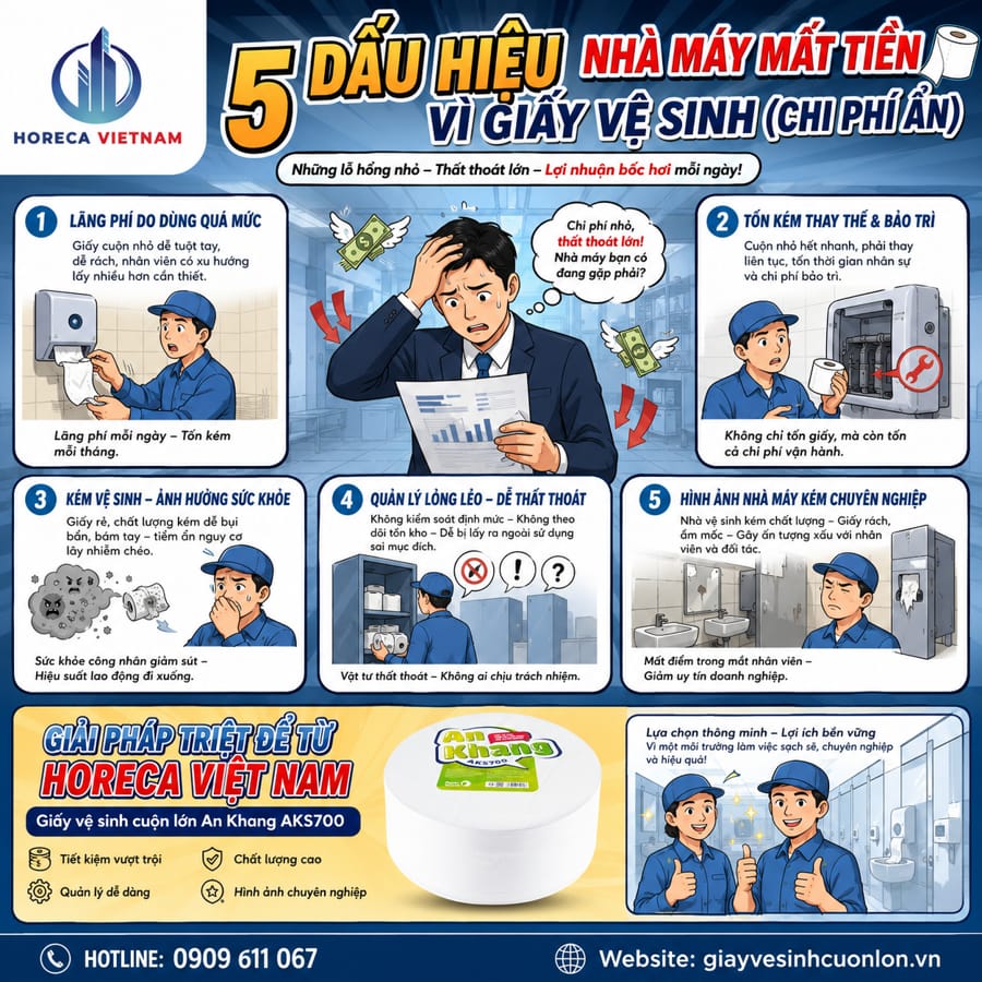 Cách kiểm soát chi phí vật tư tiêu hao nhà máy tại Horeca Việt Nam
