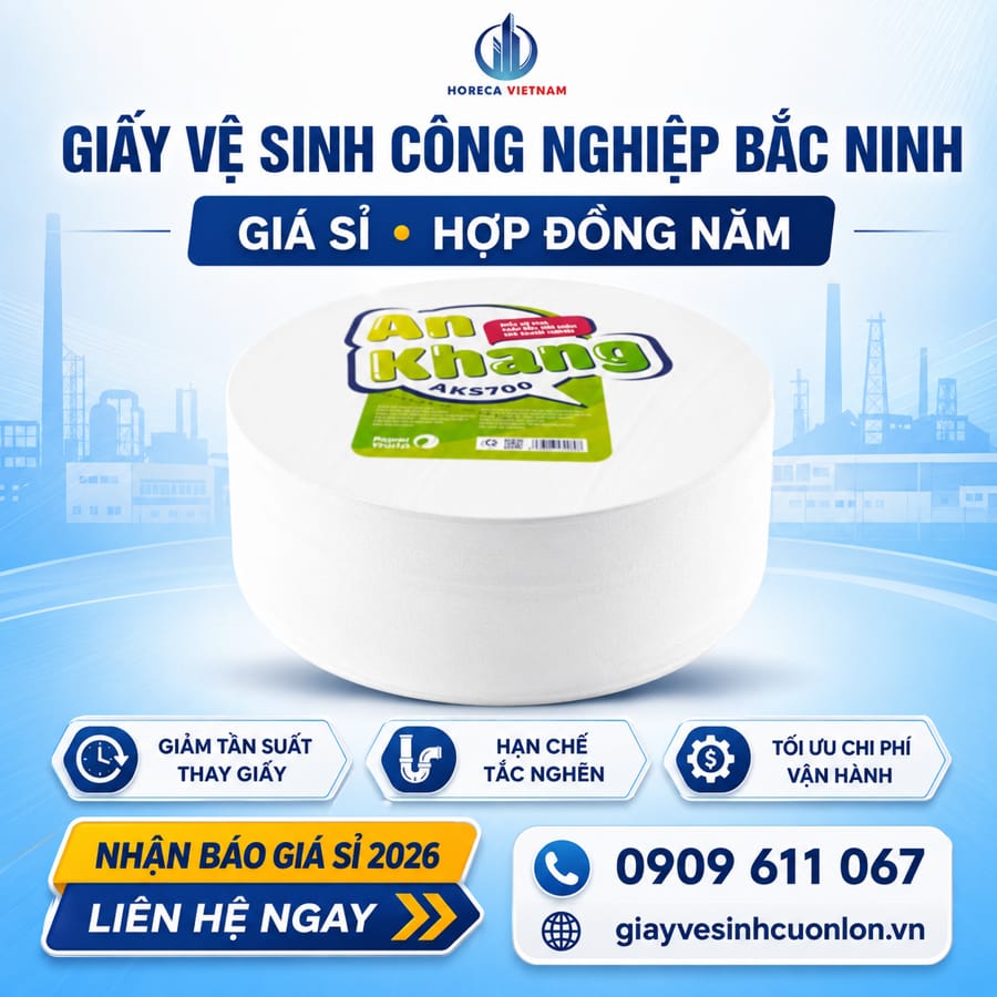 Cung cấp báo giá giấy vệ sinh công nghiệp Bắc Ninh minh bạch tại Horeca Việt Nam