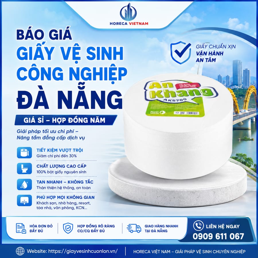 Báo giá giấy vệ sinh công nghiệp Đà Nẵng uy tín giá tốt nhất tại Horeca Việt Nam