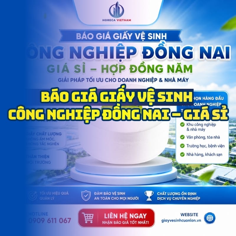 Báo giá giấy vệ sinh công nghiệp Đồng Nai uy tín giá tốt nhất tại Horeca Việt Nam