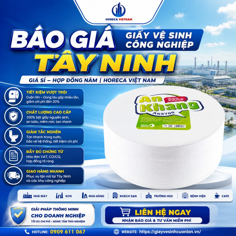 Báo giá giấy vệ sinh công nghiệp Tây Ninh uy tín giá tốt nhất tại Horeca Việt Nam