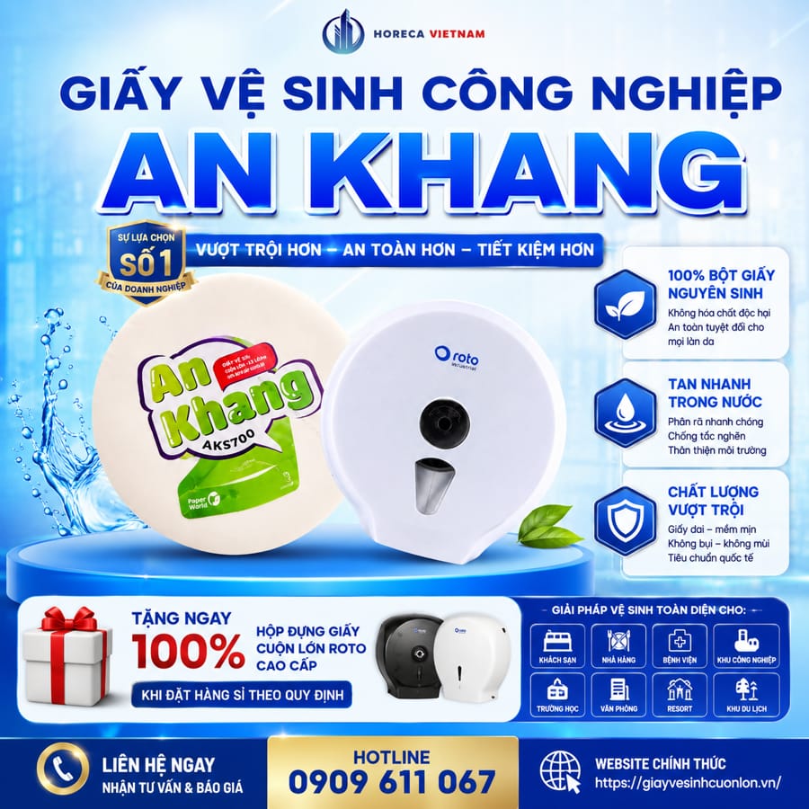 Đại lý giấy vệ sinh công nghiệp giá sỉ Tây Ninh an toàn vượt trội tiết kiệm hơn tại Horeca Việt Nam