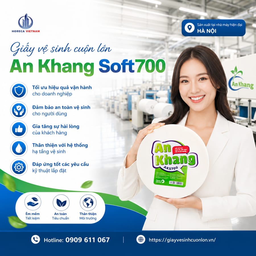 Địa chỉ mua giấy vệ sinh cuộn lớn cho nhà máy cao cấp giá sỉ tốt nhất tại Horeca Việt Nam