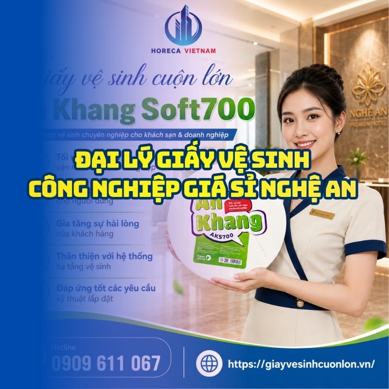 Horeca Việt Nam đại lý giấy vệ sinh công nghiệp giá sỉ Nghệ An giá sỉ tốt nhất giao nhanh