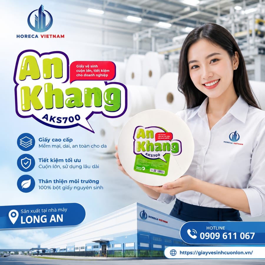 Horeca Việt Nam địa chỉ mua giấy vệ sinh công nghiệp Long An uy tín giá tốt giao nhanh