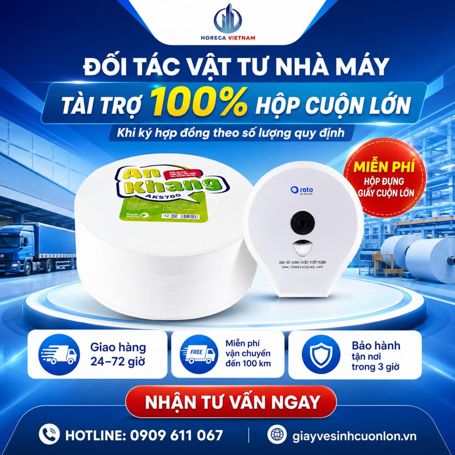 Horeca Việt Nam đối tác cung cấp vật tư vệ sinh nhà máy KCN Quang Châu uy tín tốt nhất