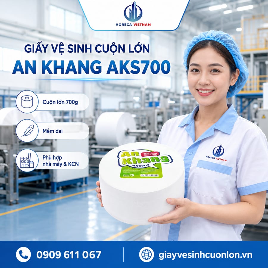 Horeca Việt Nam nhà cung cấp giấy vệ sinh công nghiệp Bắc Ninh uy tín giá tốt giao nhanh