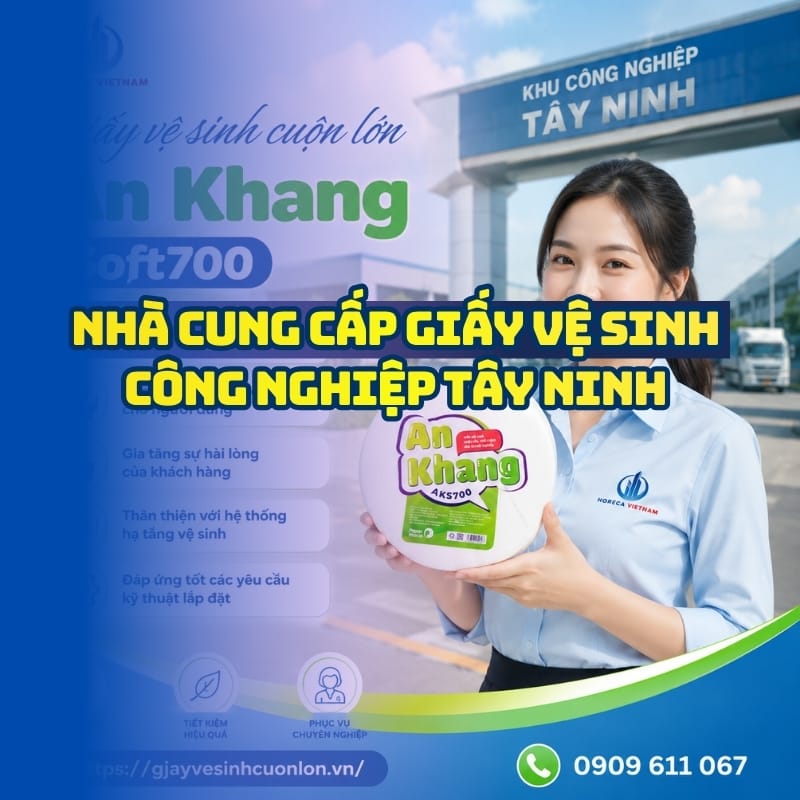 Horeca Việt Nam nhà cung cấp giấy vệ sinh công nghiệp Tây Ninh giá sỉ tốt nhất giao hàng tận nơi