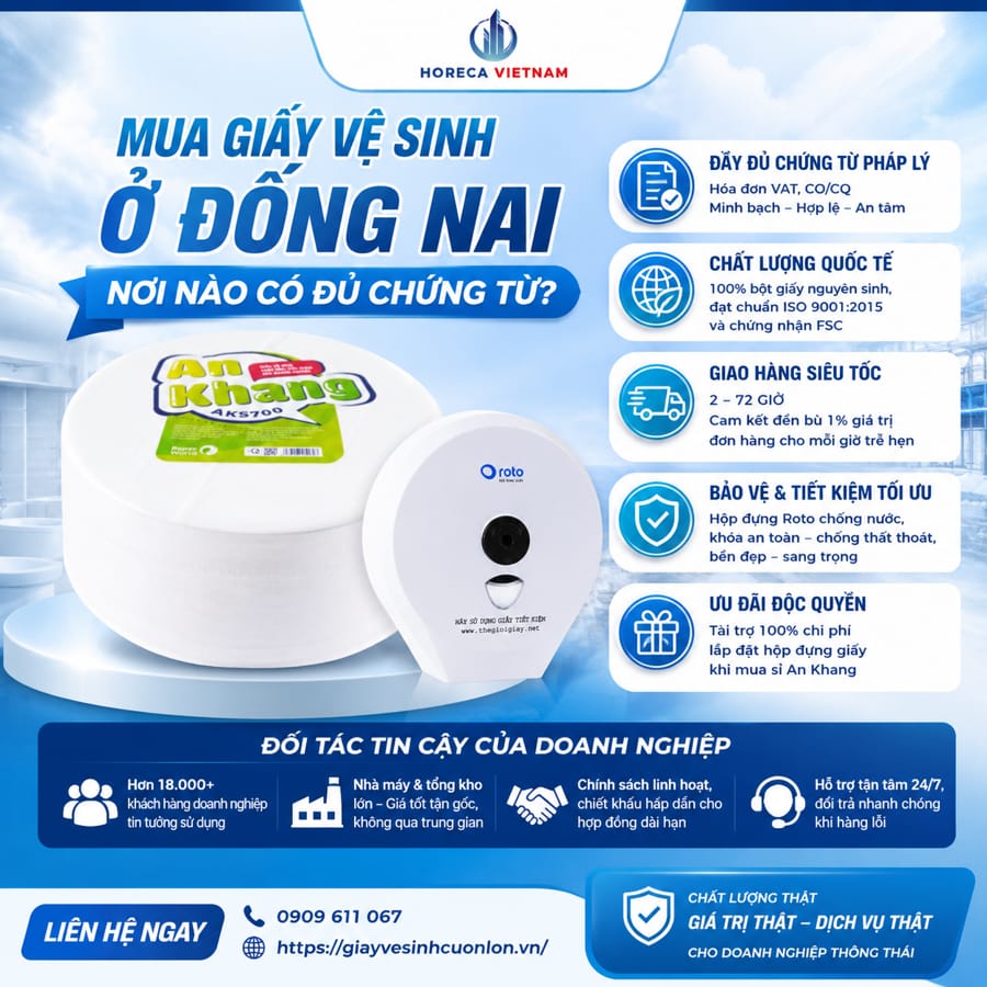 Các sản phẩm mang thương hiệu An Khang đã và đang phục vụ hơn 18.000 khách hàng doanh nghiệp trên toàn quốc. Sự tin tưởng khổng lồ này bắt nguồn từ cam kết tuyệt đối về chất lượng và tính minh bạch trong giao dịch.
