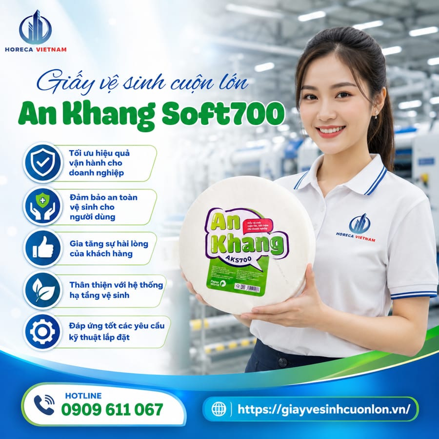Mua sỉ giấy vệ sinh cuộn lớn giá tốt nhất cho nhà xưởng tại Horeca Việt Nam