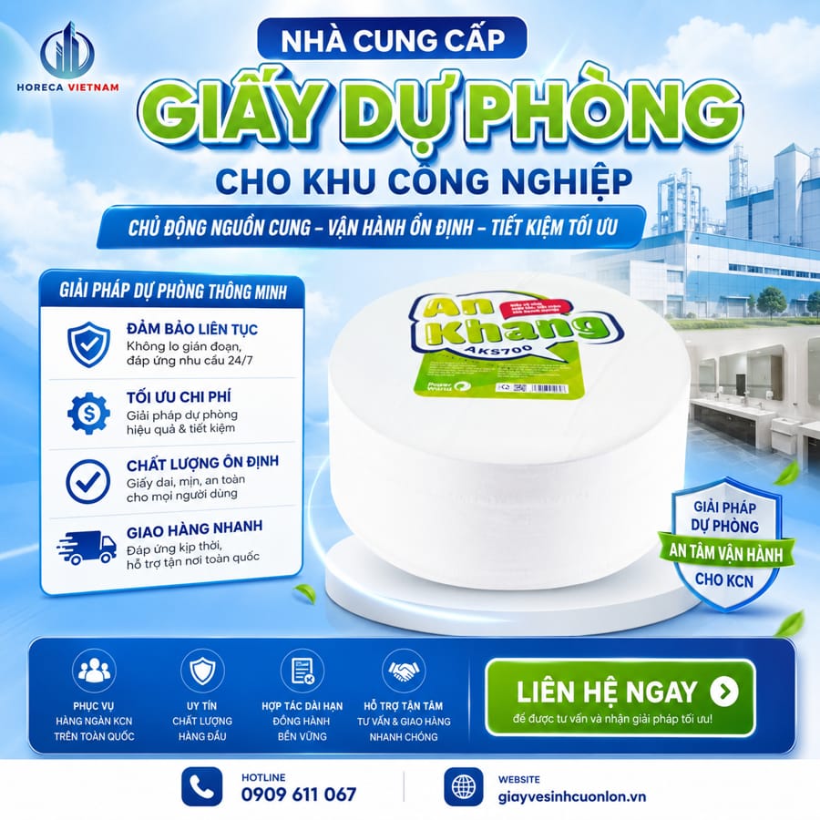 Nhà cung cấp giấy vệ sinh dự phòng uy tín giá sỉ tốt nhất tại Horeca Việt Nam