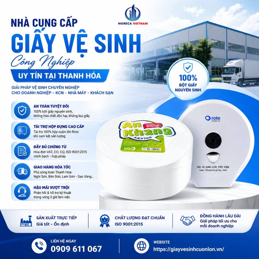 Tiêu chí chọn nhà cung cấp giấy vệ sinh công nghiệp Thanh Hóa tốt nhất