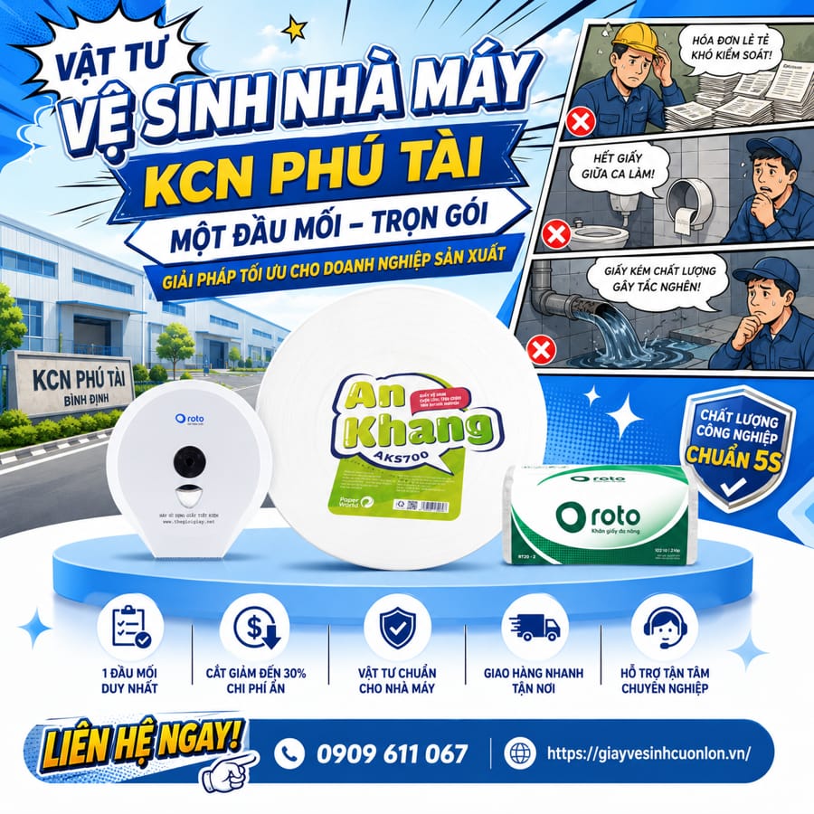 Horeca Việt Nam tự hào mang đến giải pháp cung cấp vật tư vệ sinh nhà máy KCN Phú Tài toàn diện.