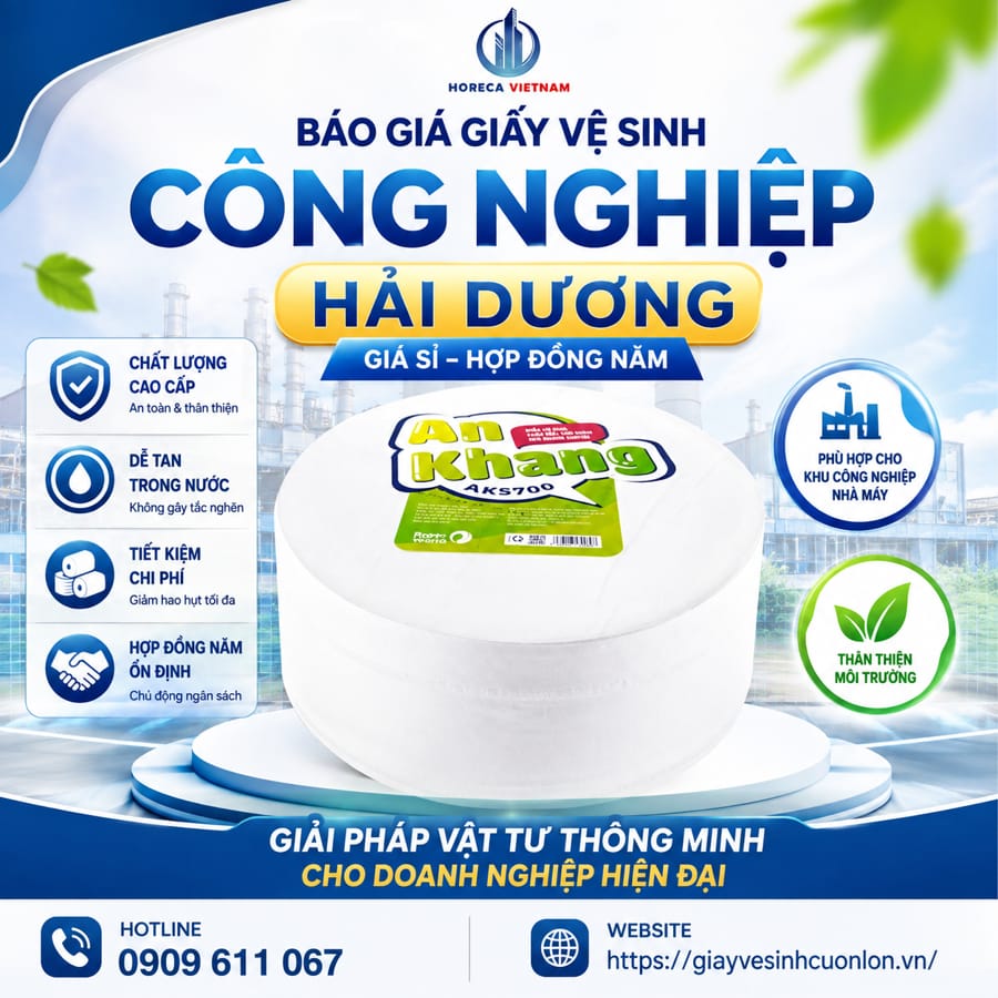 Báo giá giấy vệ sinh công nghiệp Hải Dương tốt nhất tại Horeca Việt Nam