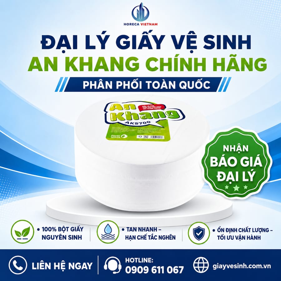 Horeca Việt Nam nhà phân phối đại lý giấy vệ sinh An Khang chính hãng toàn quốc