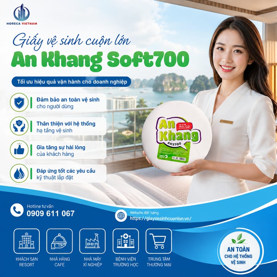 Horeca Việt Nam đại lý giấy vệ sinh công nghiệp giá sỉ Quảng Ninh tốt nhất