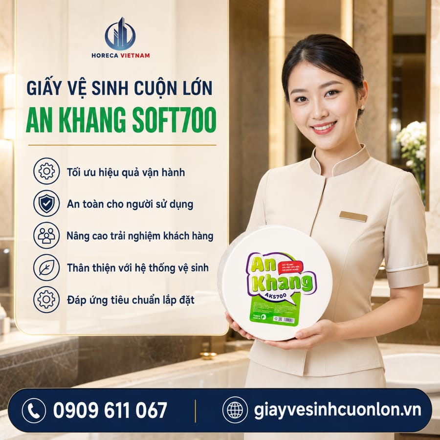 Horeca Việt Nam địa chỉ mua Giấy vệ sinh cuộn lớn An Khang chính hãng uy tín giá tốt nhất