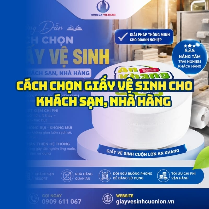 Hướng dẫn cách chọn giấy vệ sinh cho khách sạn nhà hàng tốt nhất tại Horeca Việt Nam