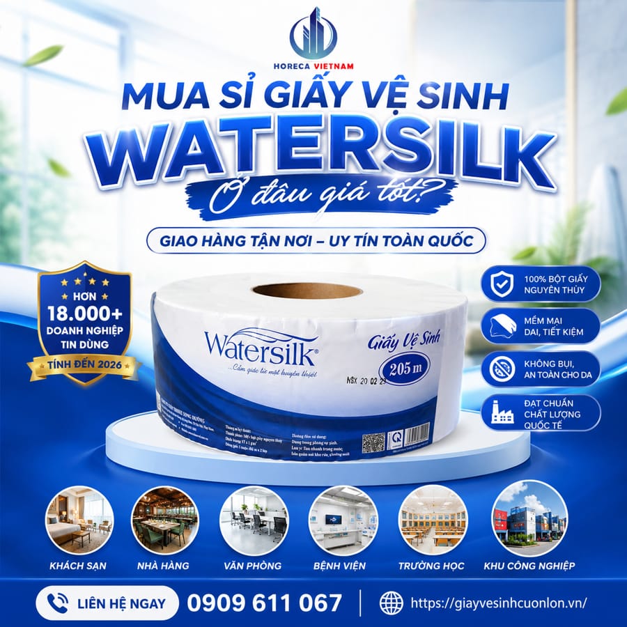 Mua sỉ giấy vệ sinh watersilk ở đâu giá tốt giao hàng tận nơi?