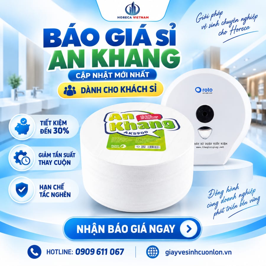 Báo giá giấy vệ sinh an khang giá sỉ mới nhất cho khách sỉ