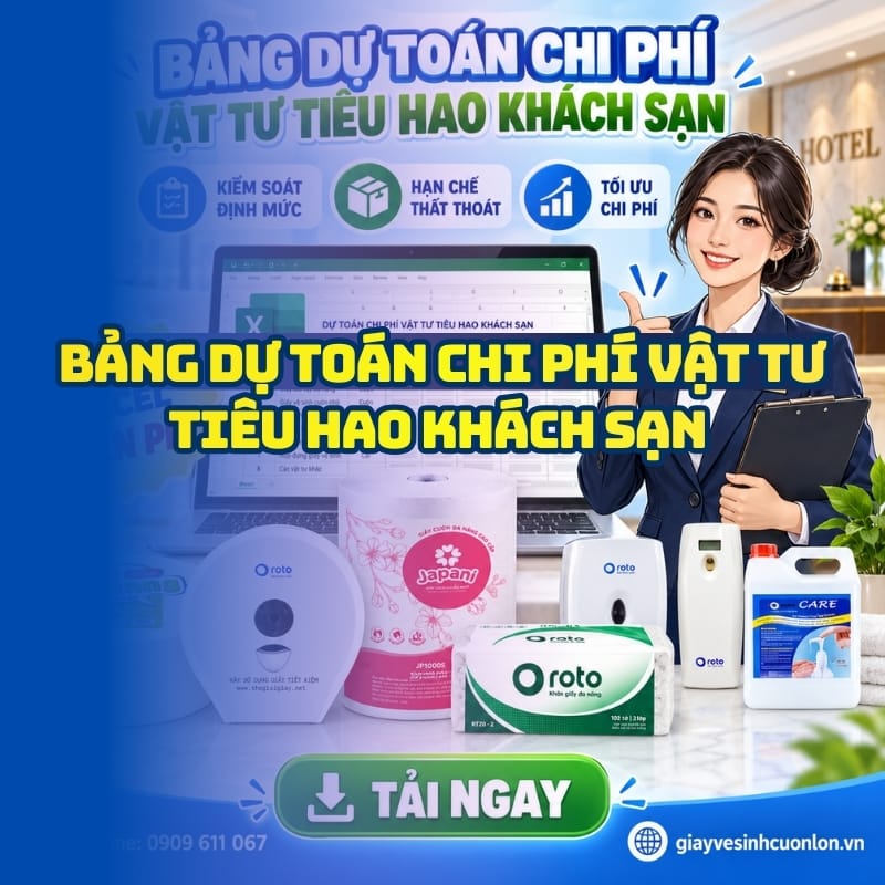 Bảng dự toán chi phí vật tư tiêu hao khách sạn uy tín tại Horeca Việt Nam