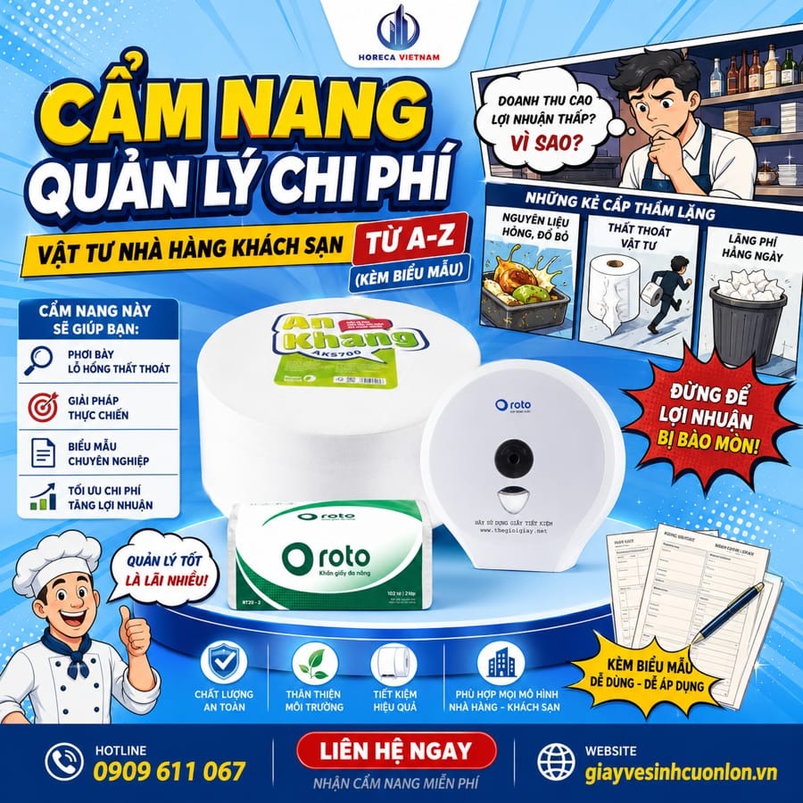 Cẩm nang quản lý chi phí vật tư nhà hàng khách sạn