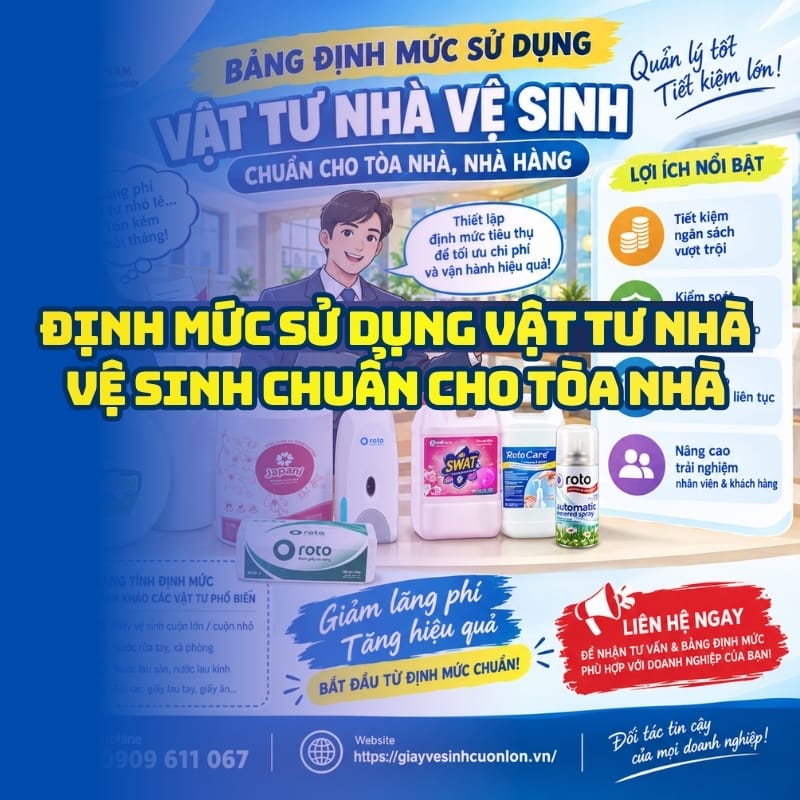 Định mức sử dụng vật tư nhà vệ sinh cho tòa nhà nhà hàng uy tín tại Horeca Việt Nam