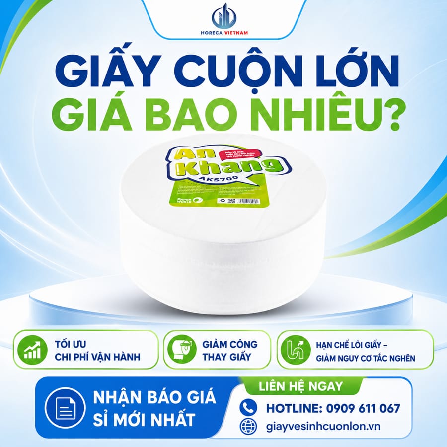 Tìm hiểu giấy vệ sinh cuộn lớn giá bao nhiêu?