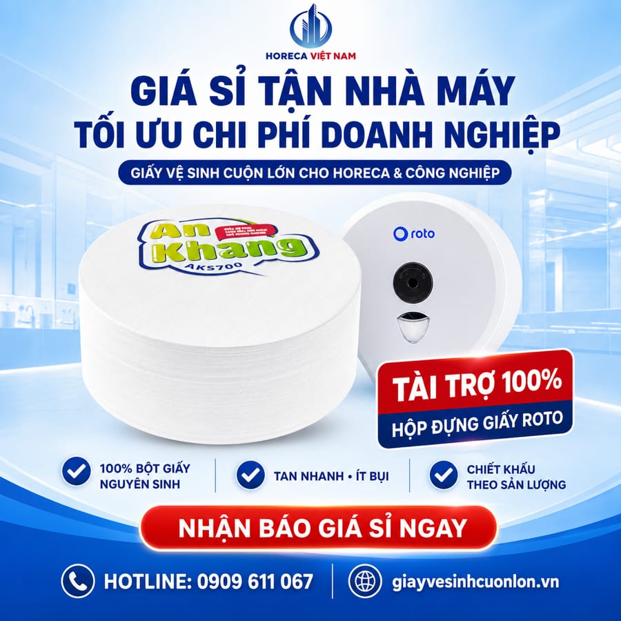 Horeca Việt Nam công ty sản xuất giấy vệ sinh uy tín giá tốt