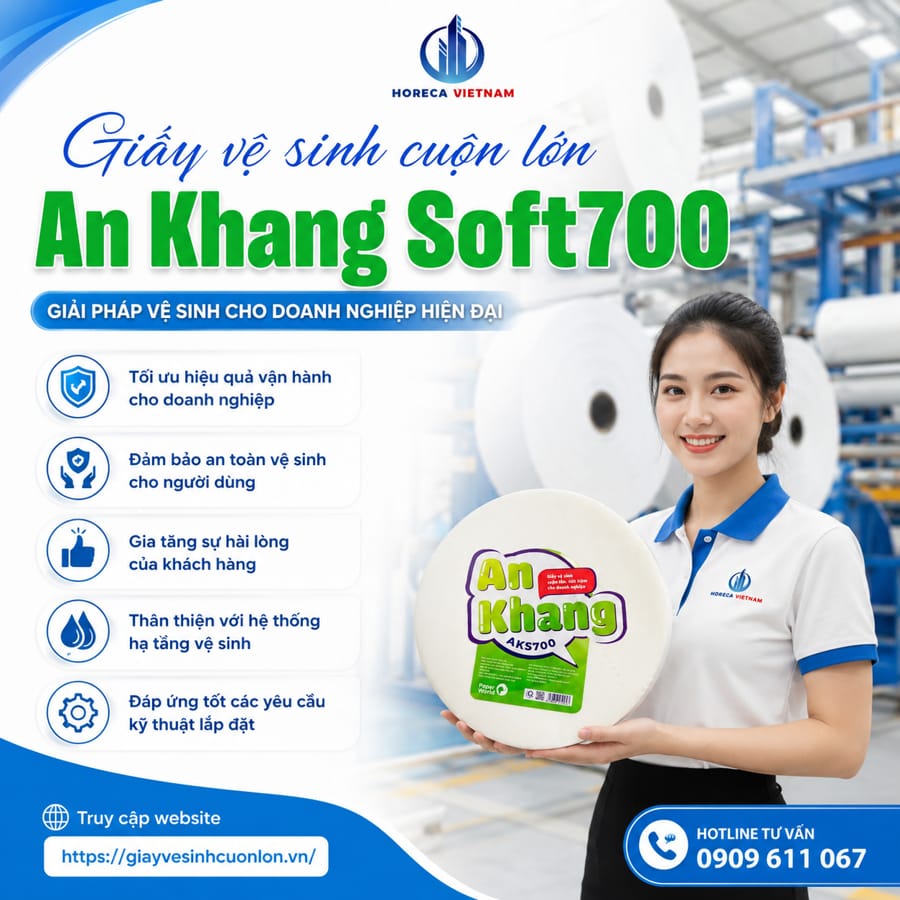 Horeca Việt Nam cung cấp giấy vệ sinh cho khu công nghiệp uy tín