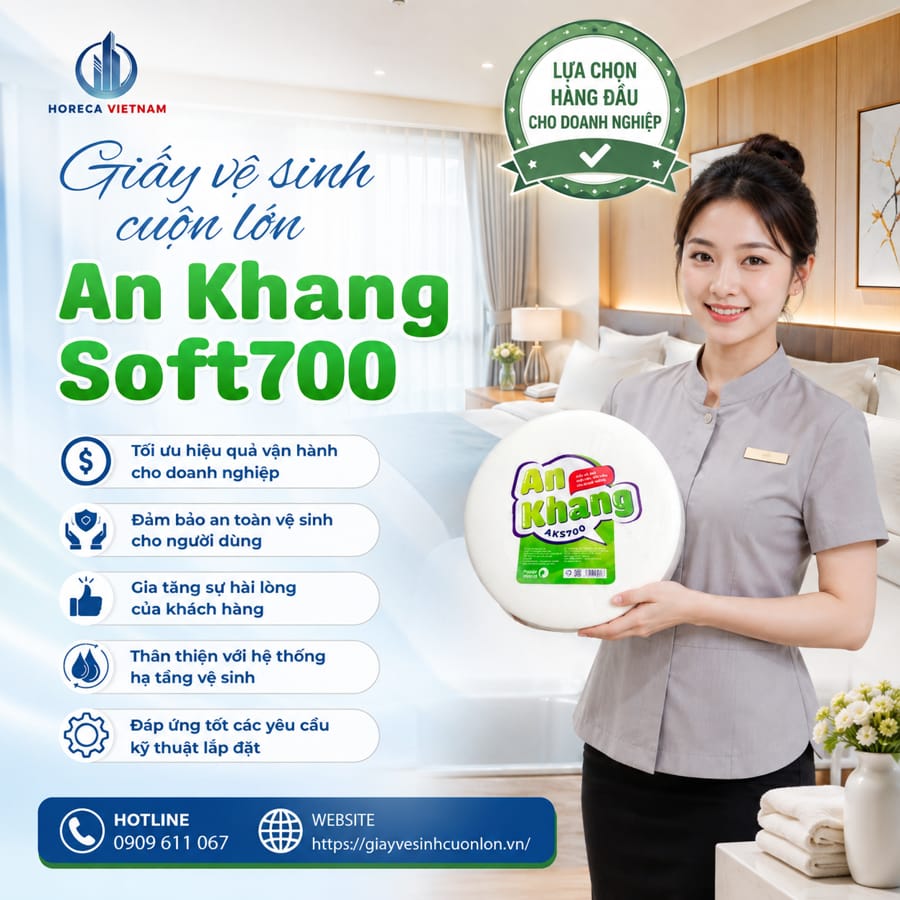 Horeca Việt Nam cung cấp giấy vệ sinh cuộn lớn tốt nhất tại Hà Nội
